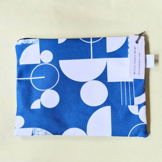 Bauhaus inspired handmade pouch