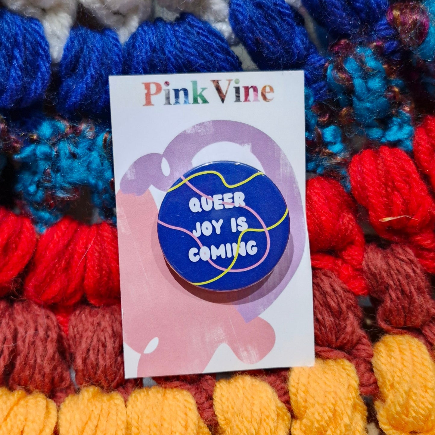 Queer joy is coming badge