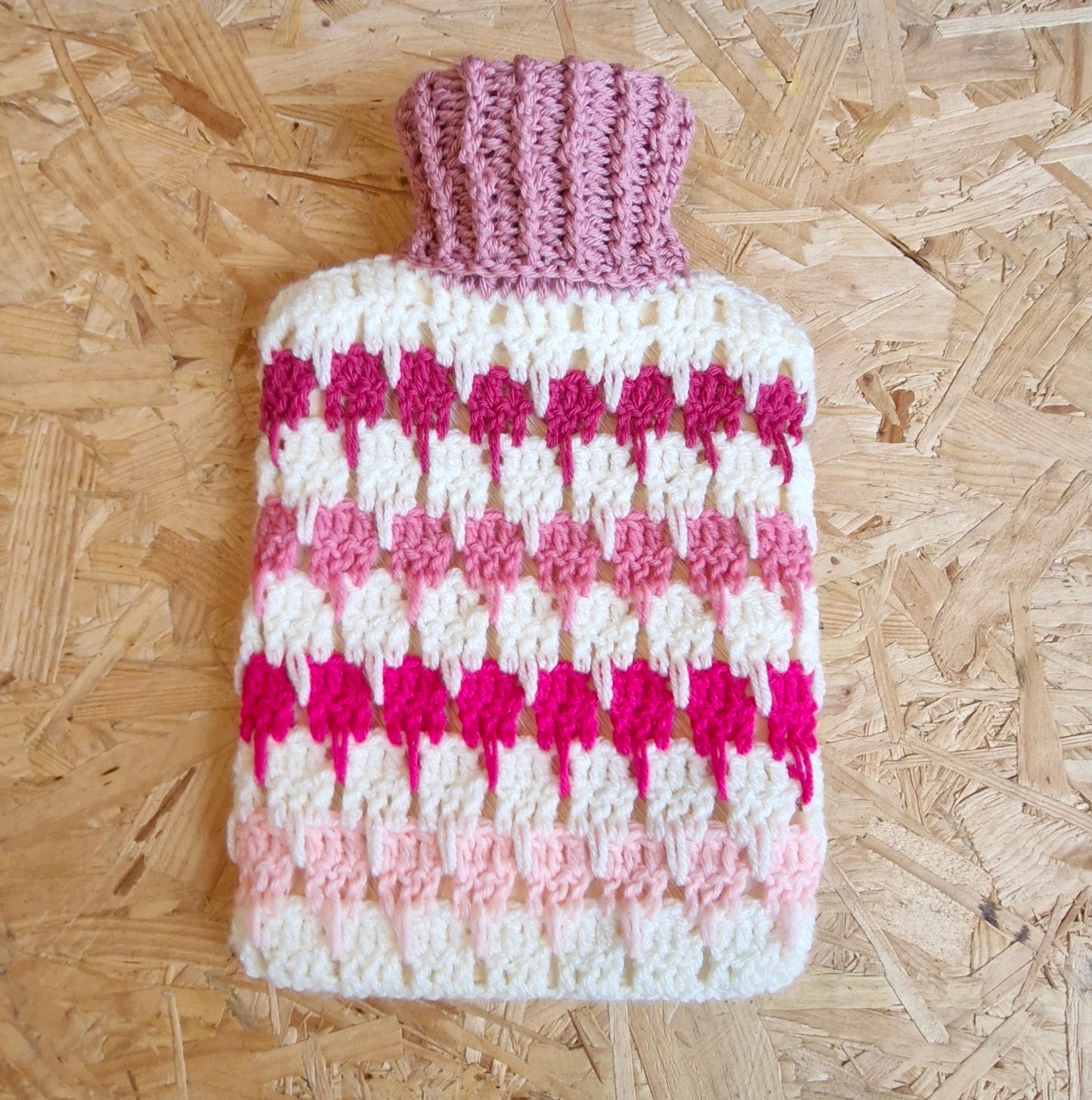 Handmade crochet hot water bottle covers (hot water bottle inc)