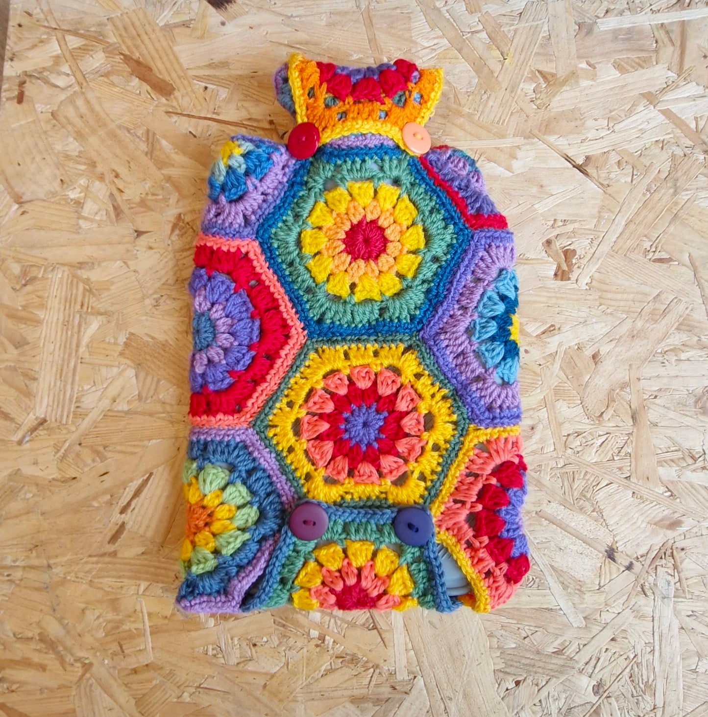Handmade crochet hot water bottle covers (hot water bottle inc)