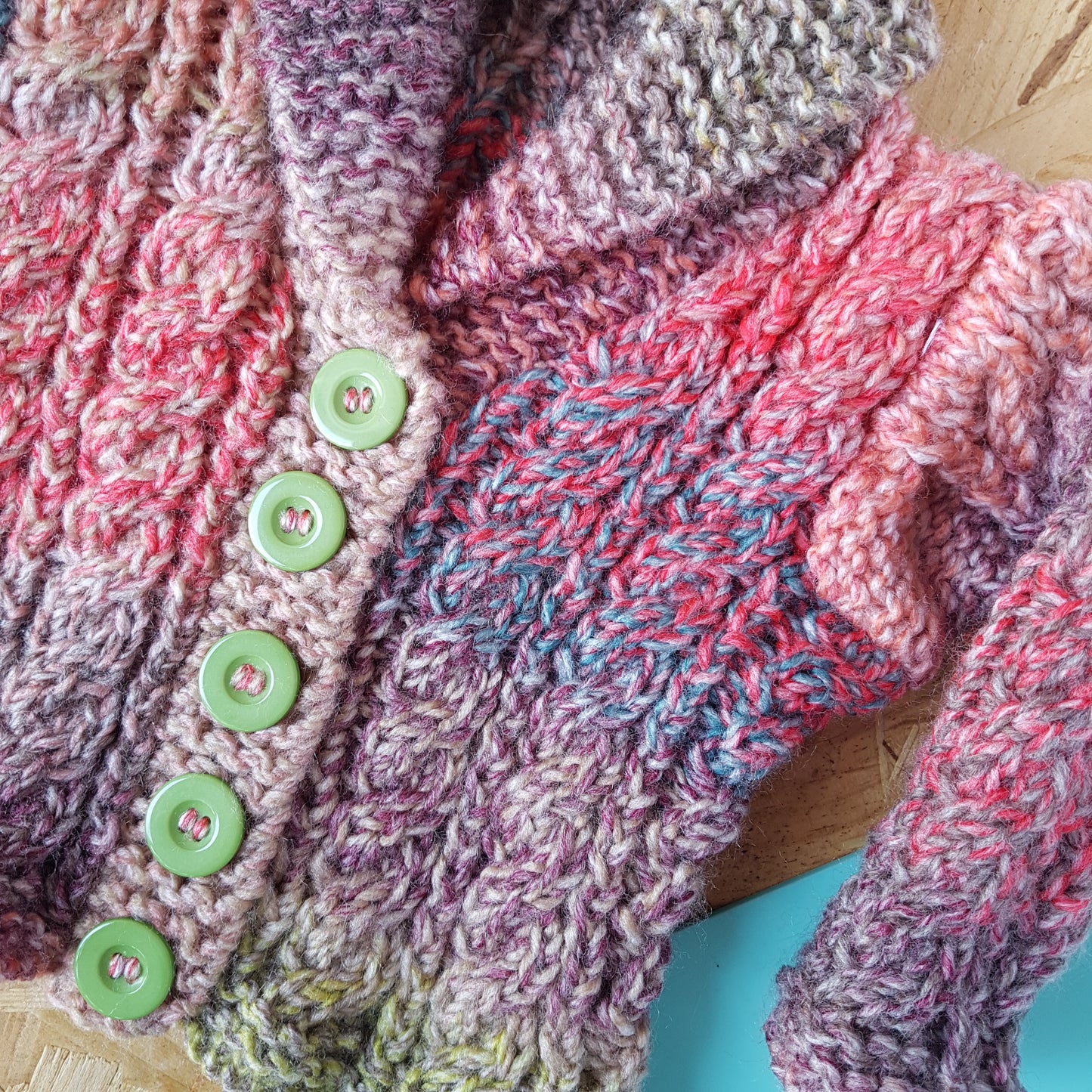 Ombre Cable Knit Cardigans 9-12 months