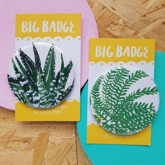 Plant Themed Big Badges