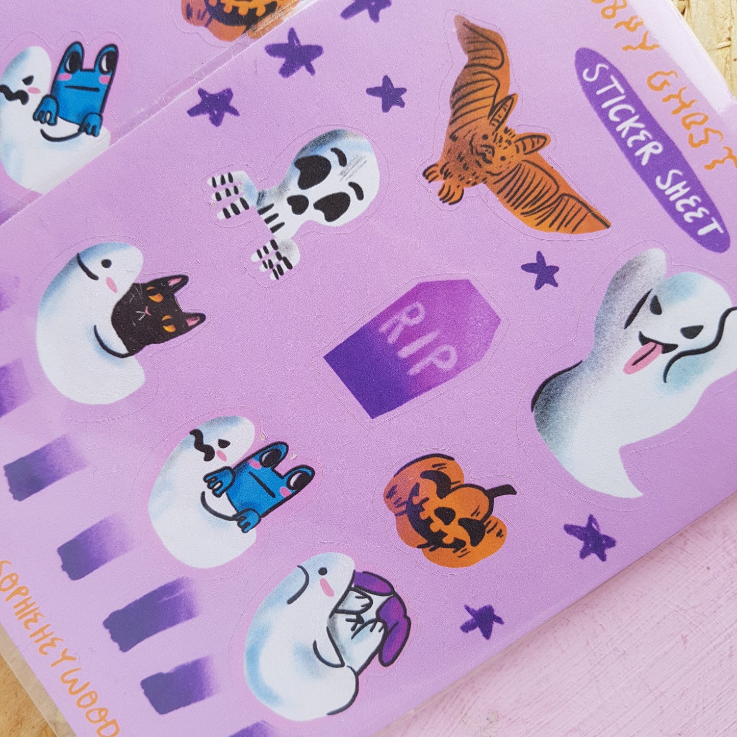 Spoopy Ghost Train Sticker Sheet