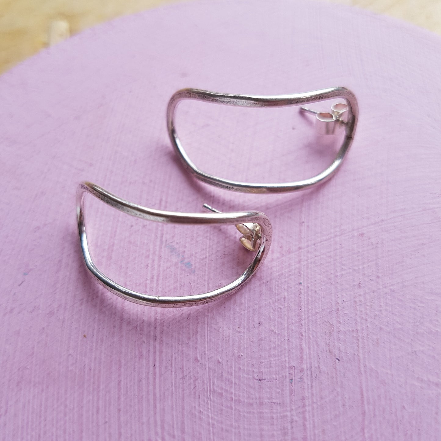Silver Oval Studs