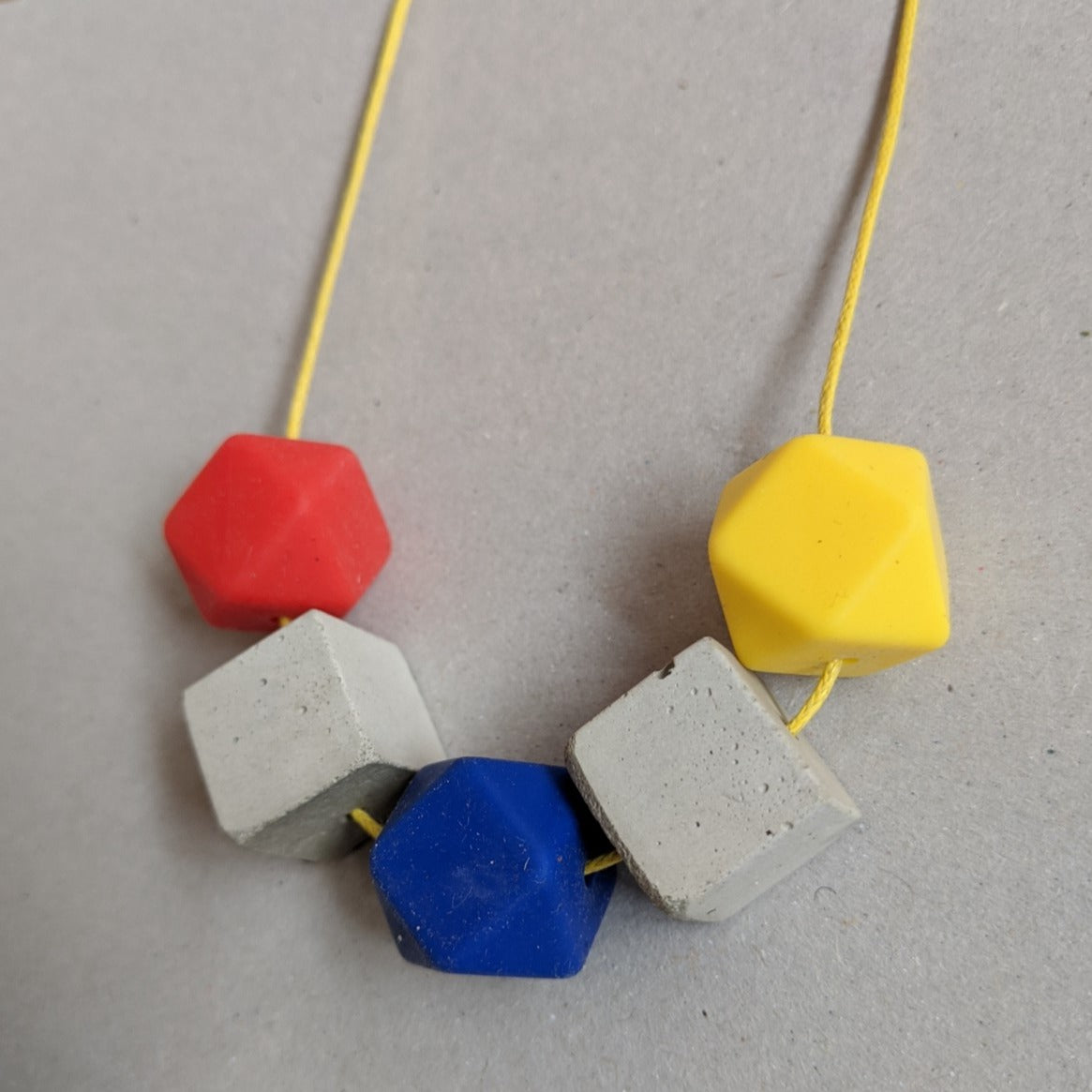 Primary colours necklace