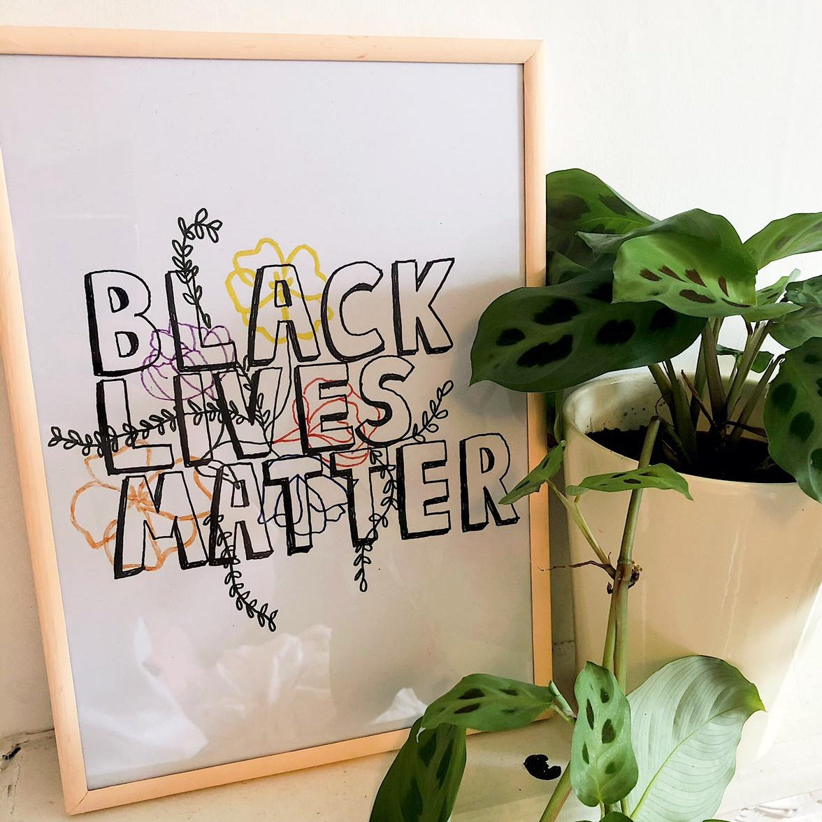 Black lives matter art print