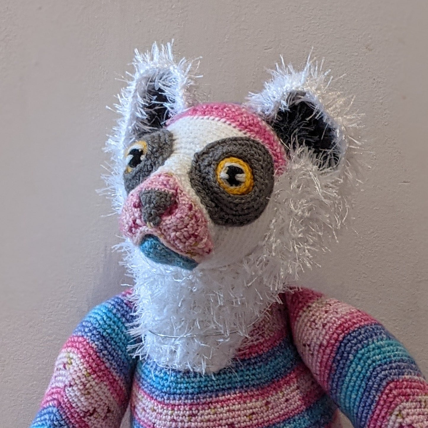 Lifesize crochet lemur