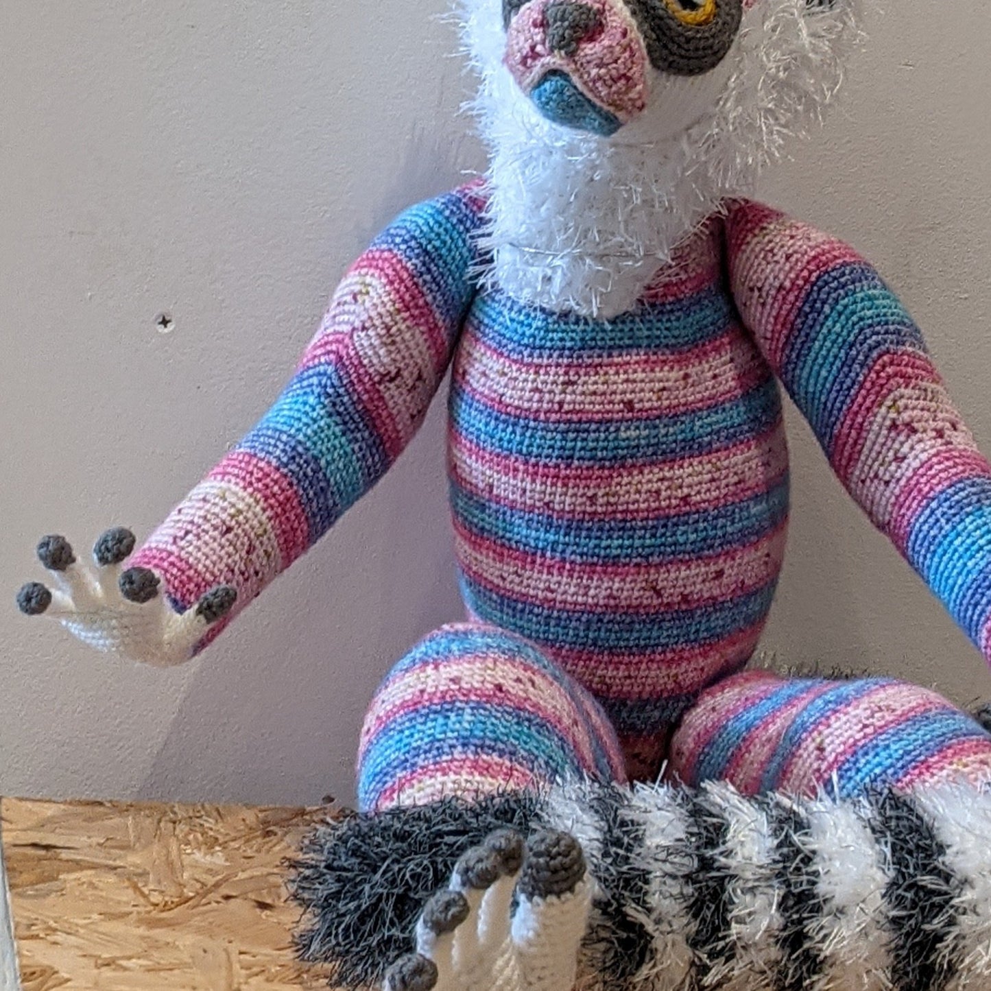 Lifesize crochet lemur