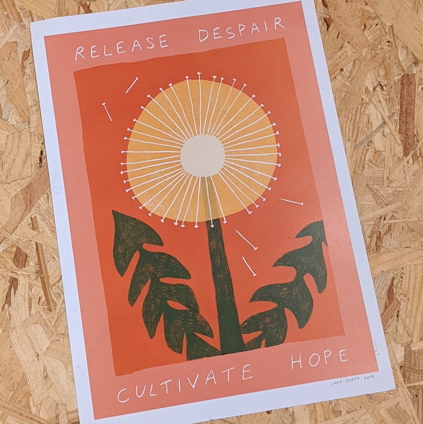 A3 Release despair and cultivate hope print