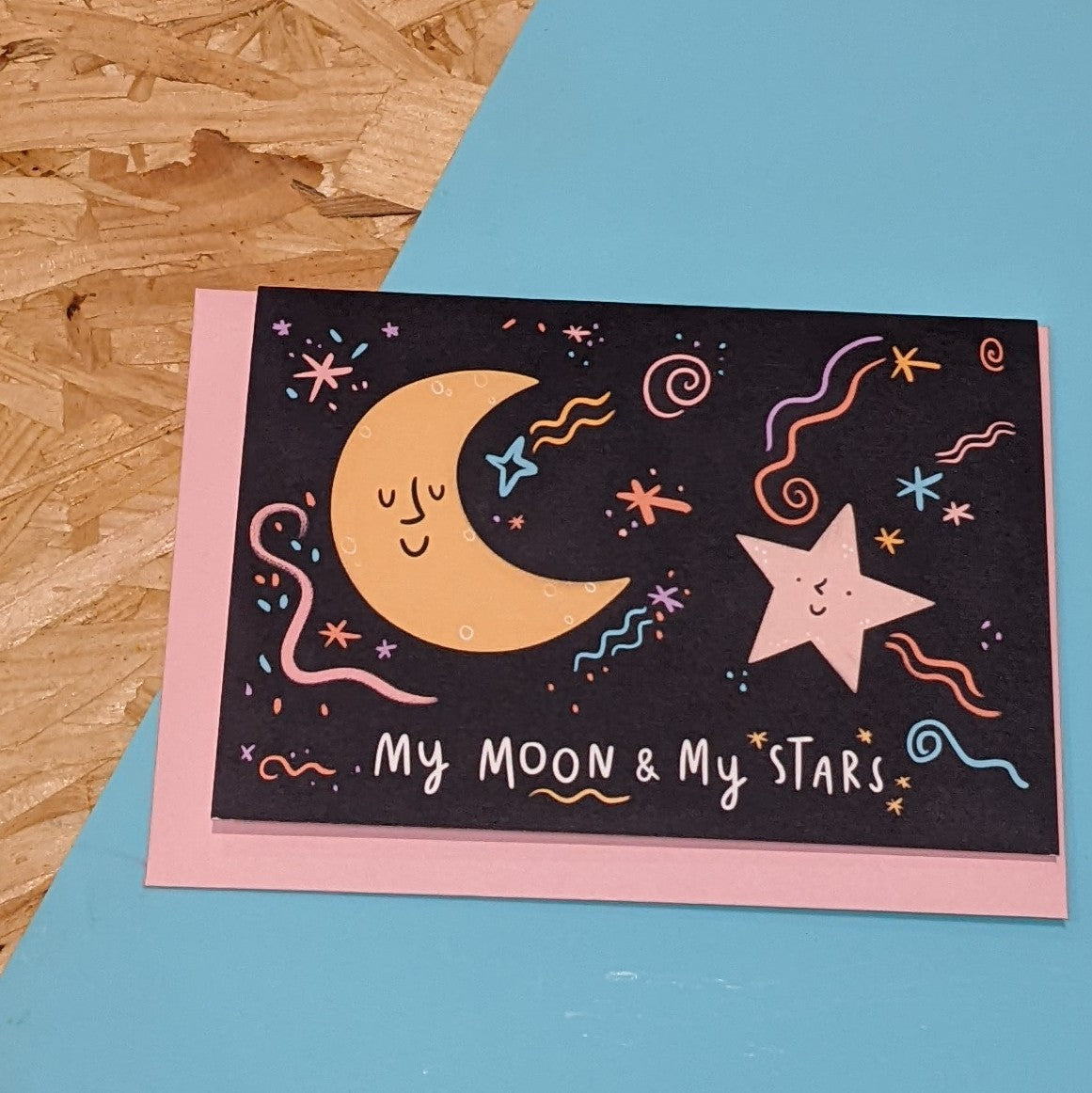 My moon my stars card
