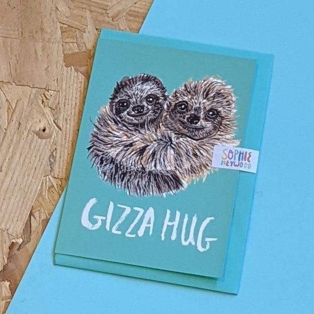 Gizza hug card