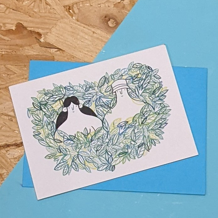 Leafy lovers card