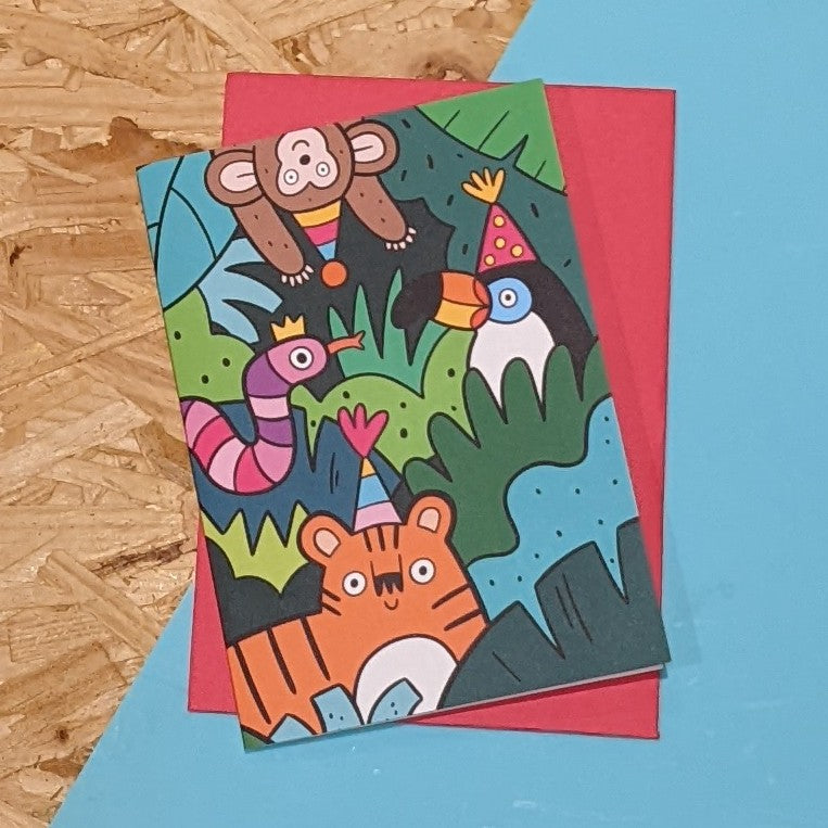 Jungle party card