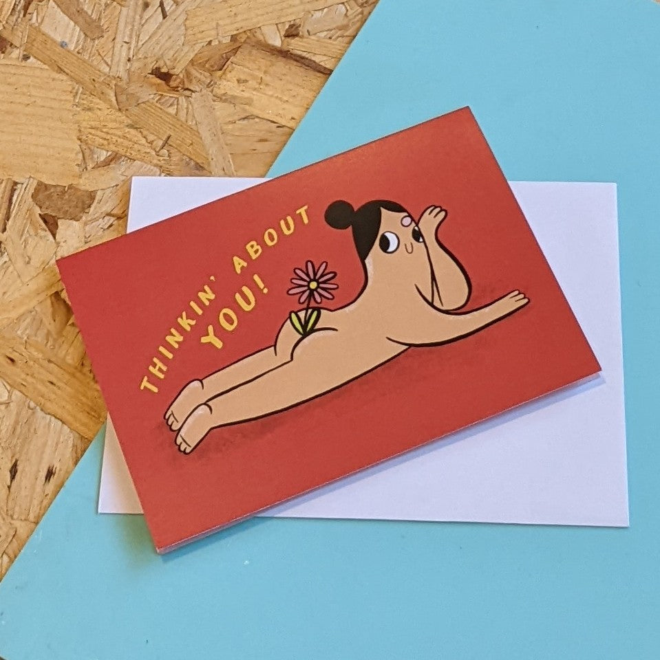Thinkin' about you card