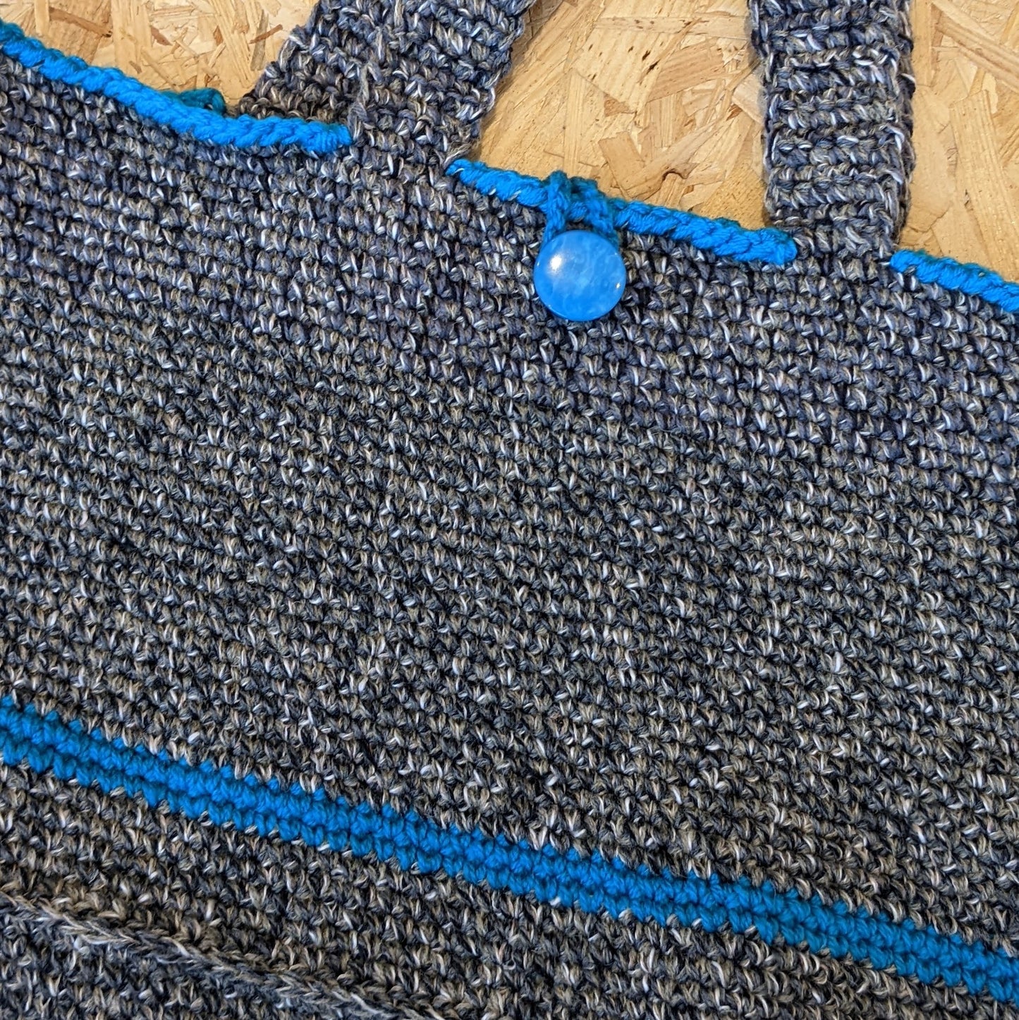Crochet oversized shoulder bag