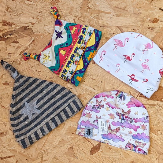 3-6m cotton jersey baby hats