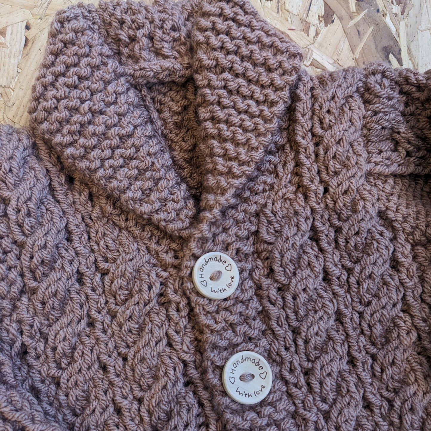 Chunky knitted cardigan 12-18m X3 colours