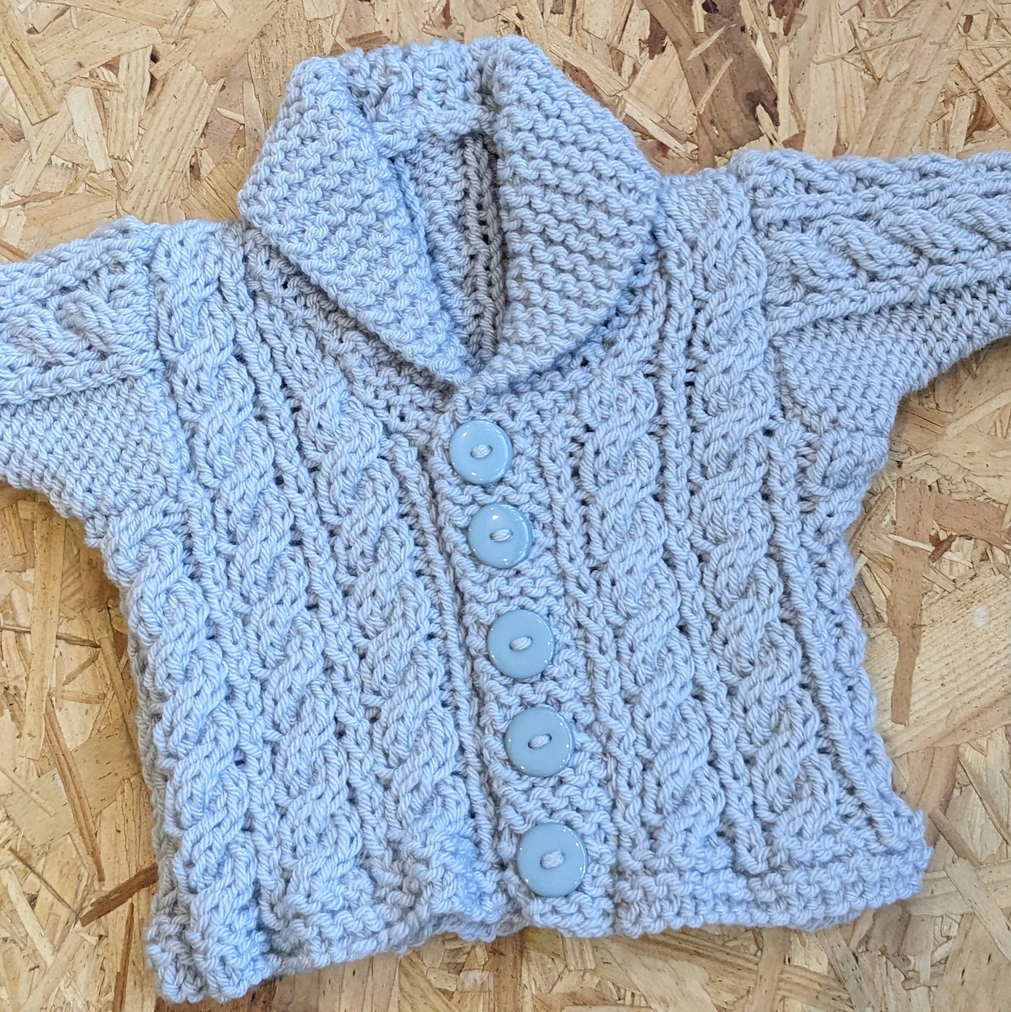 Chunky knitted cardigan 12-18m X3 colours