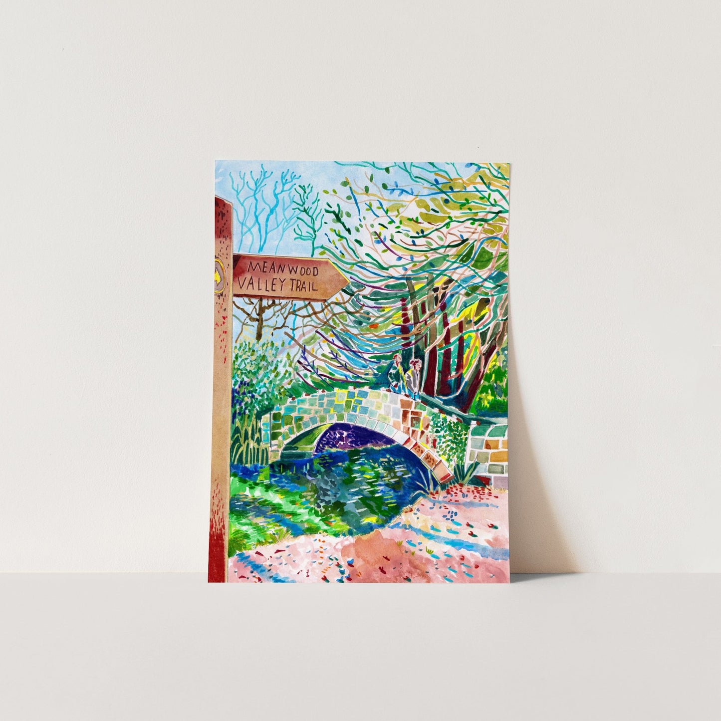 Meanwood valley trail art print